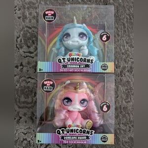 2 Poopsie Q.T. Unicorns Penelope Proud And Shannon Shy Series 1